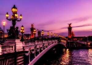 paris, france, bridge
