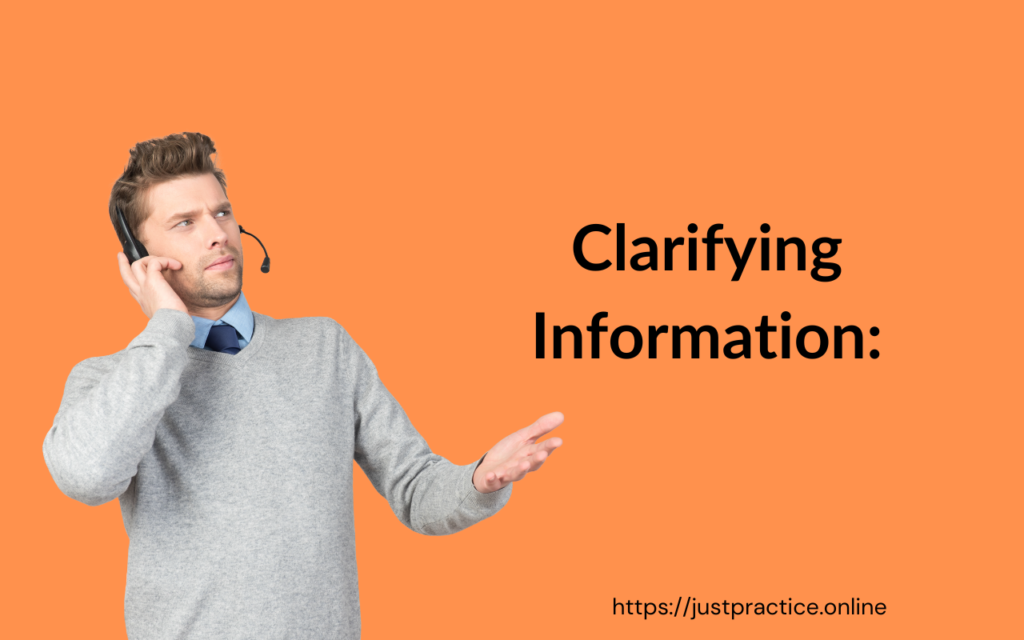 Clarifying Information: