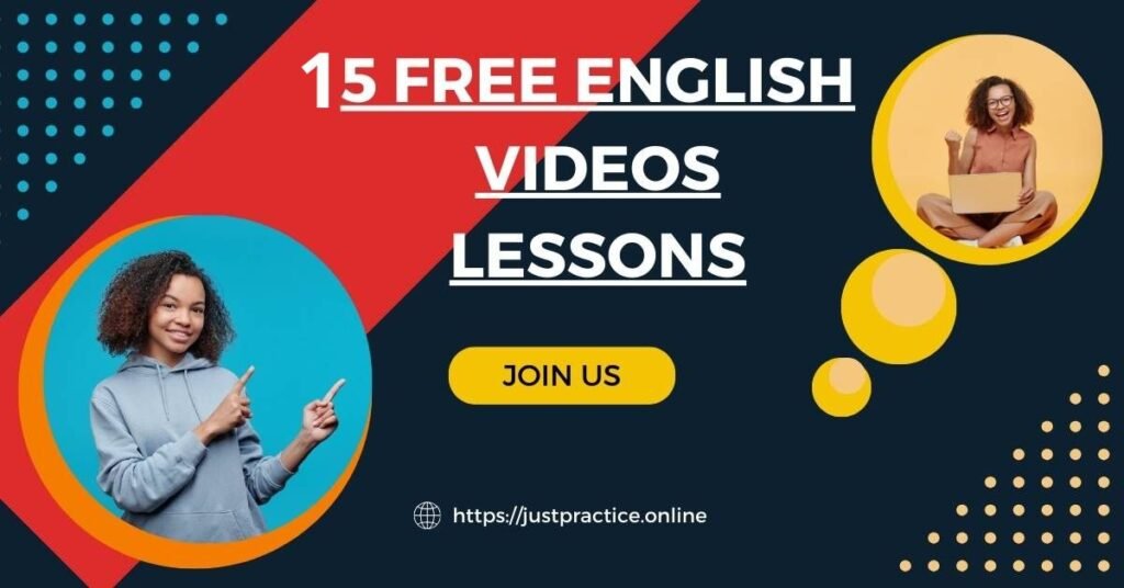 15 English video lessons